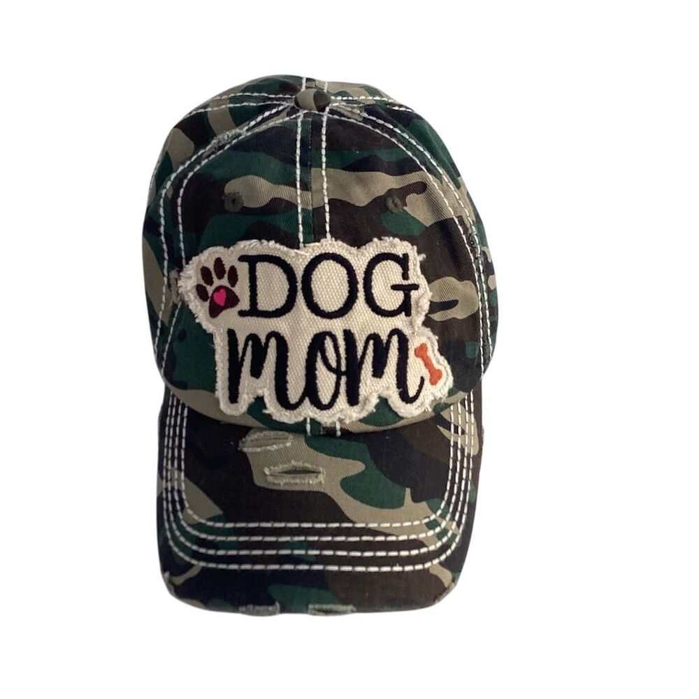 KBETHOS Dog Mom Camo Baseball Cap Adjustable Unisex Casual Hat